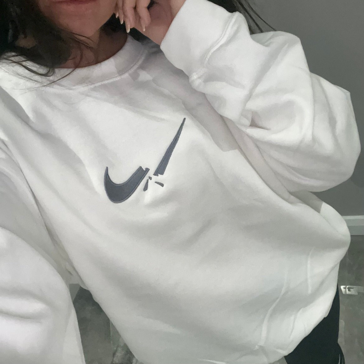 Cracked Tick Design Sweatshirt or Hoodie