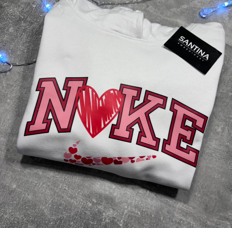 Cute nke valentines love printed sweatshirt hoodie