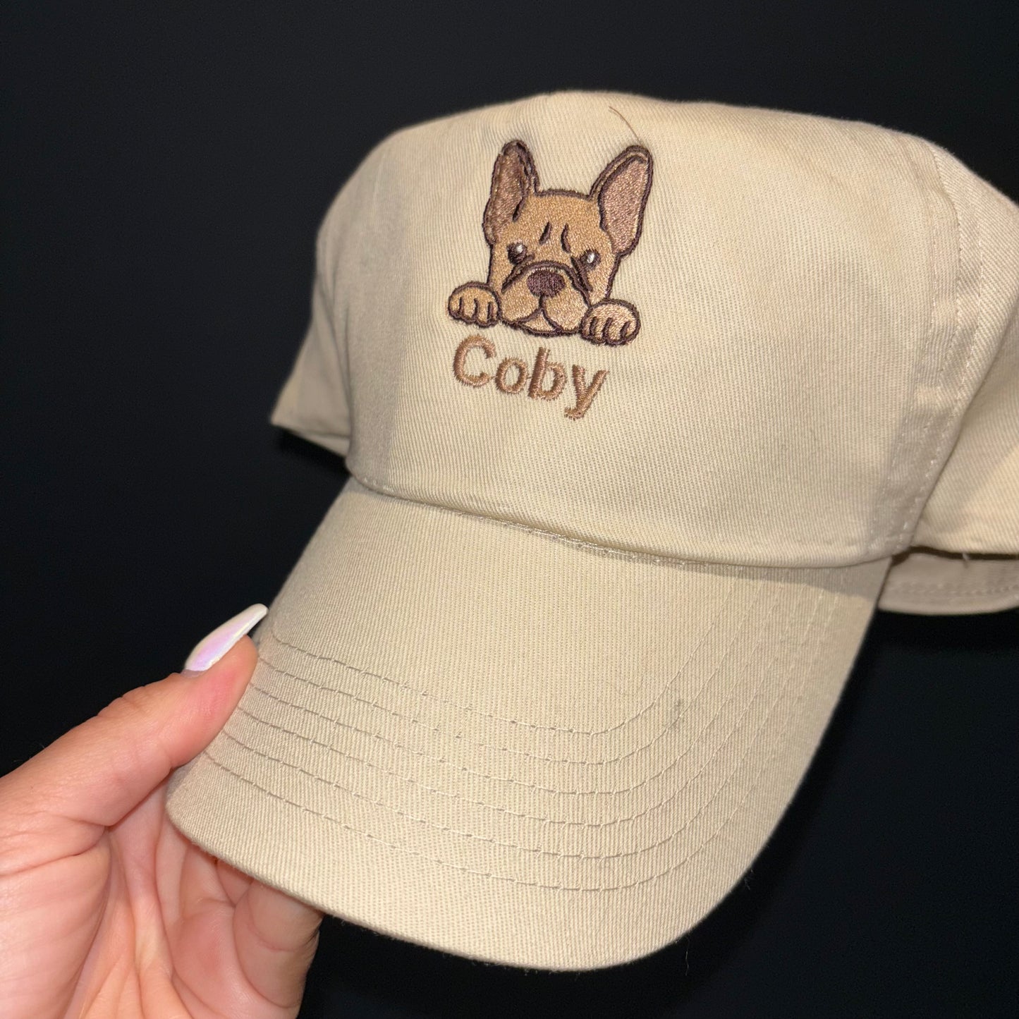 Your 🐶 dog breed embroidered cap with dogs name