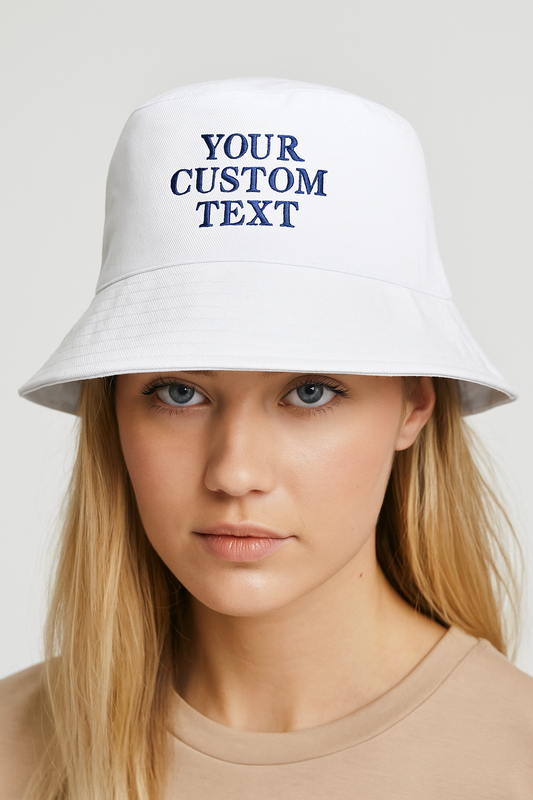 Your custom text bucket hat