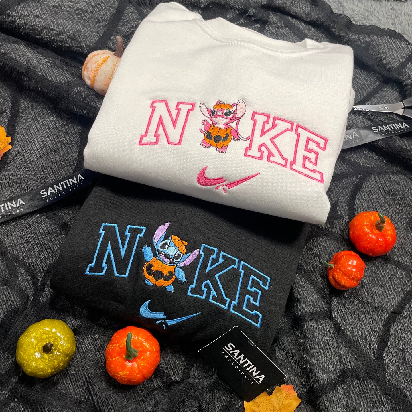 kids stitchey / angela cute halloween sweatshirt or hoodie