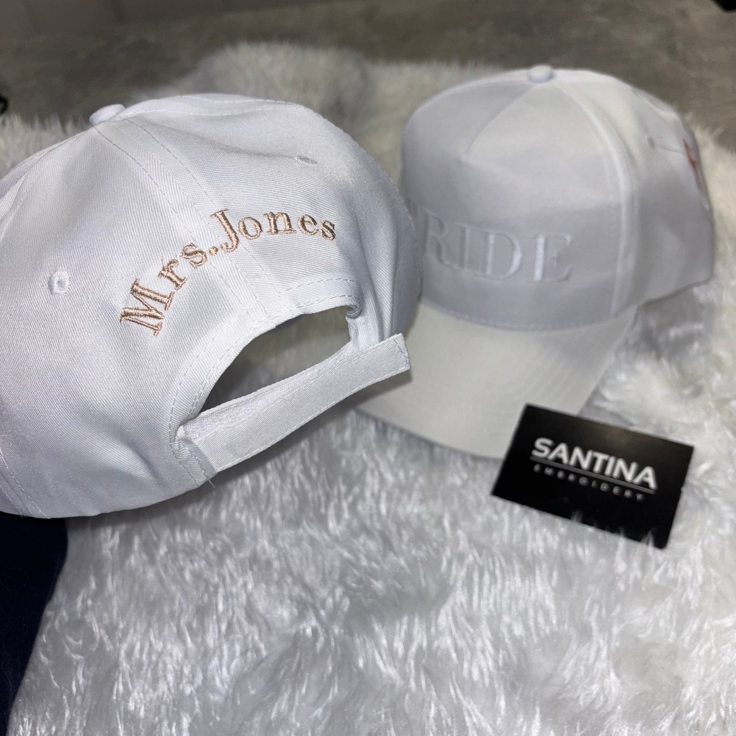 Wifey / bride custom embroidered caps