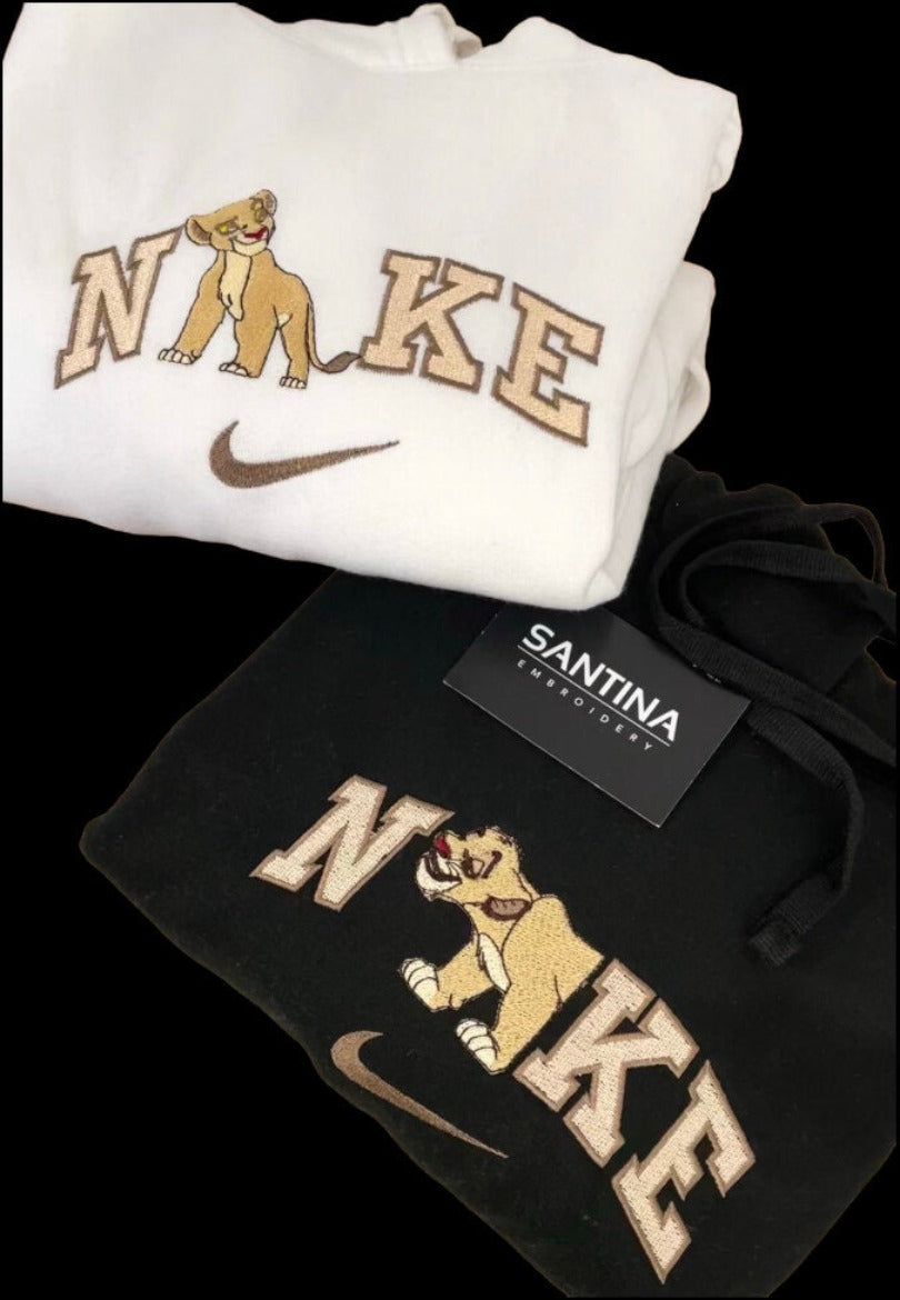 Trendsetting Hoodie with Custom Simbi x Nali Design - Front View