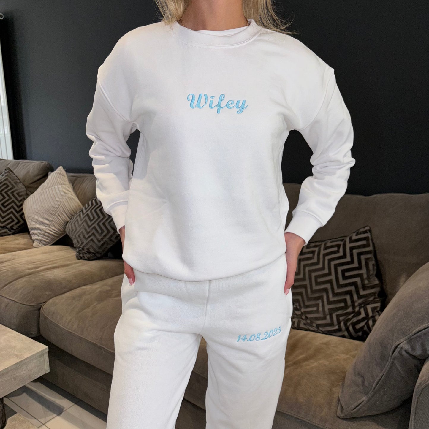 Bride custom embroidered outfit