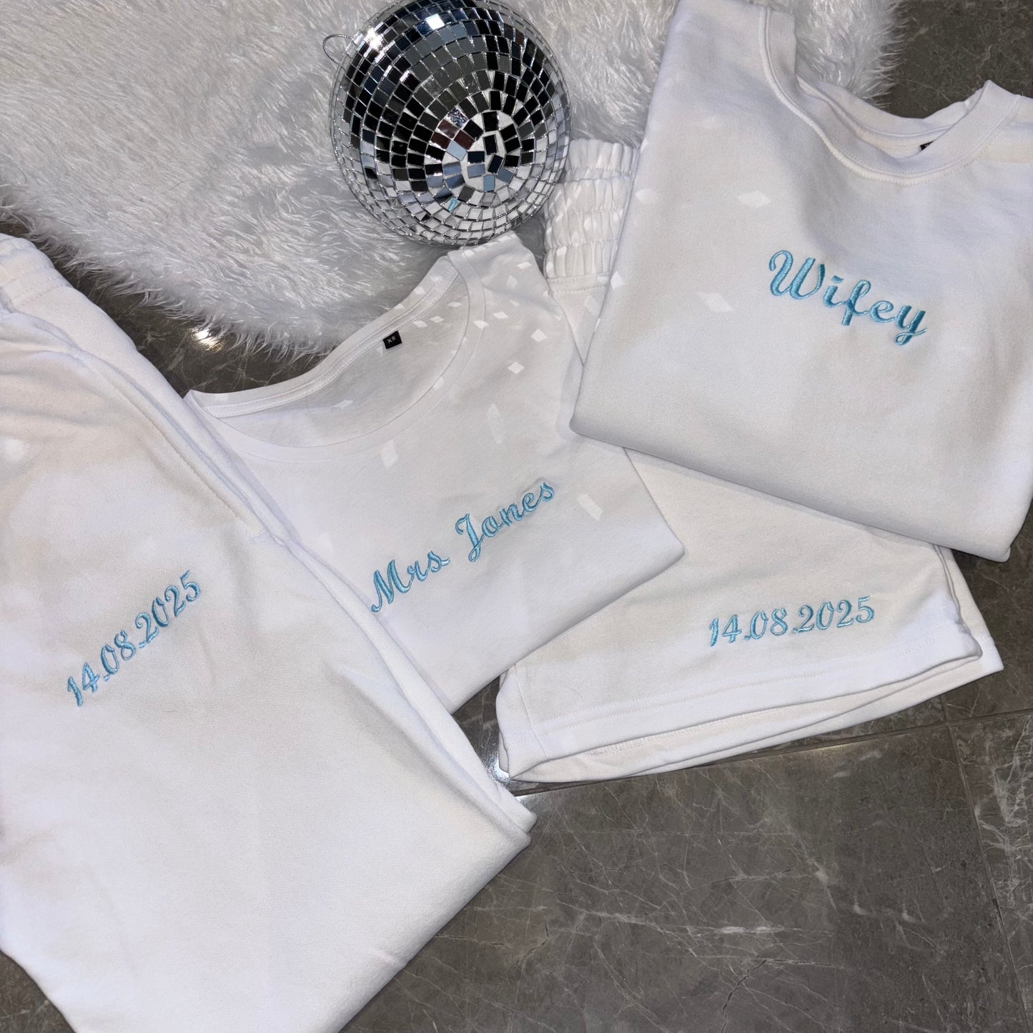 Bride custom embroidered outfit
