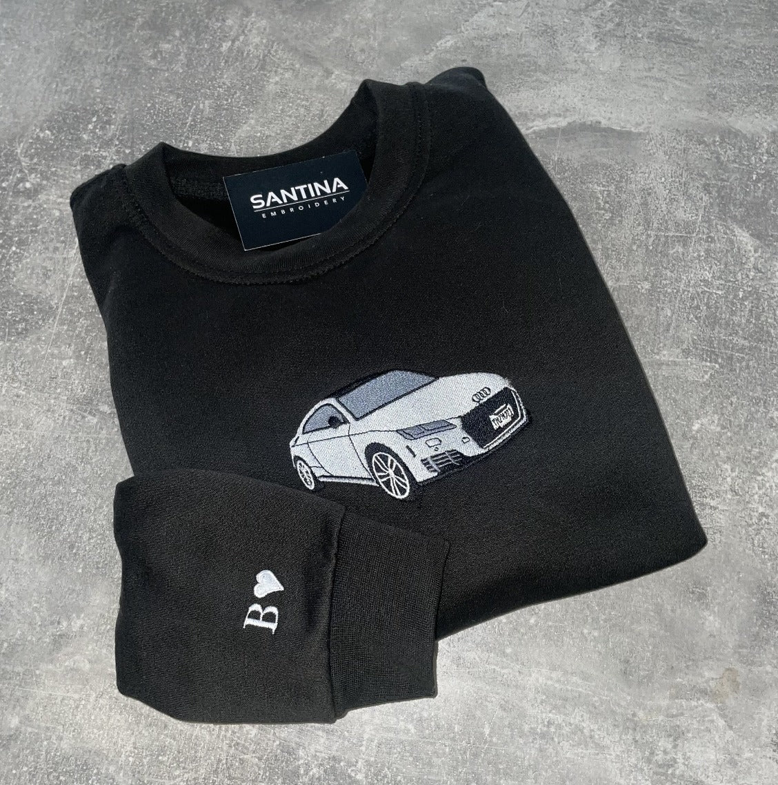 Custom Embroidered Car and Motorbike Sweatshirts