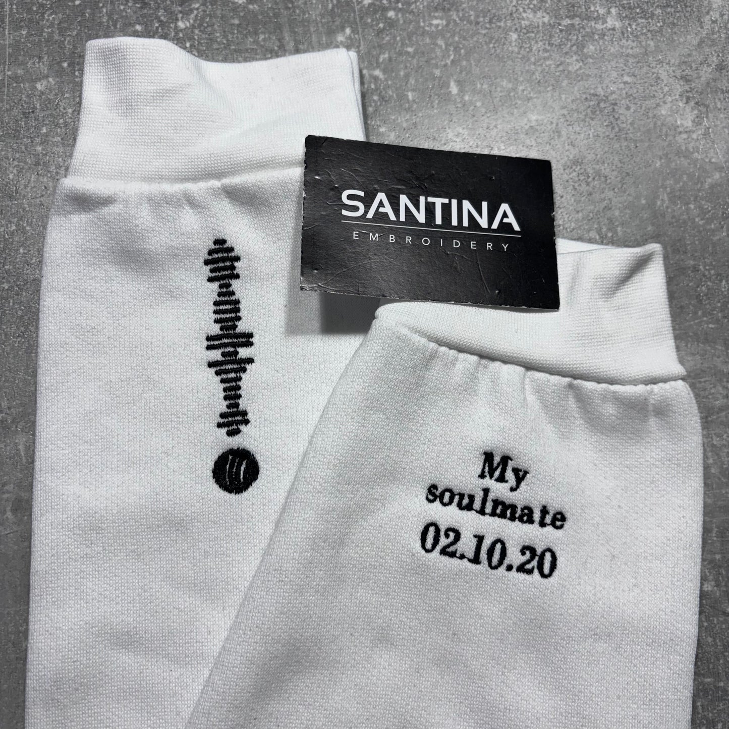 Spotify memorable song embroidered sweatshirt / hoodie