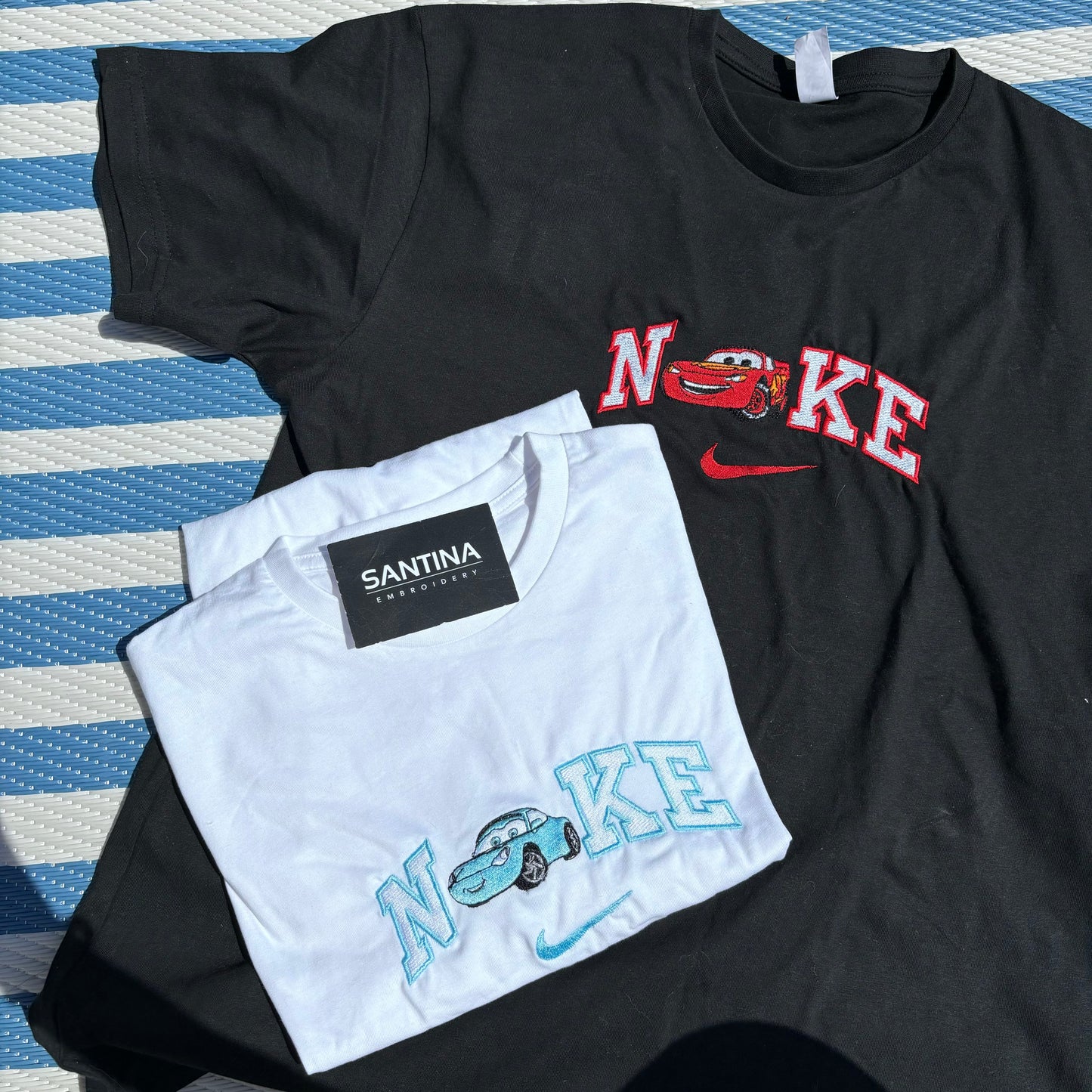 Cute Cars Embroidered Sweatshirt Hoodie or T-shirt.