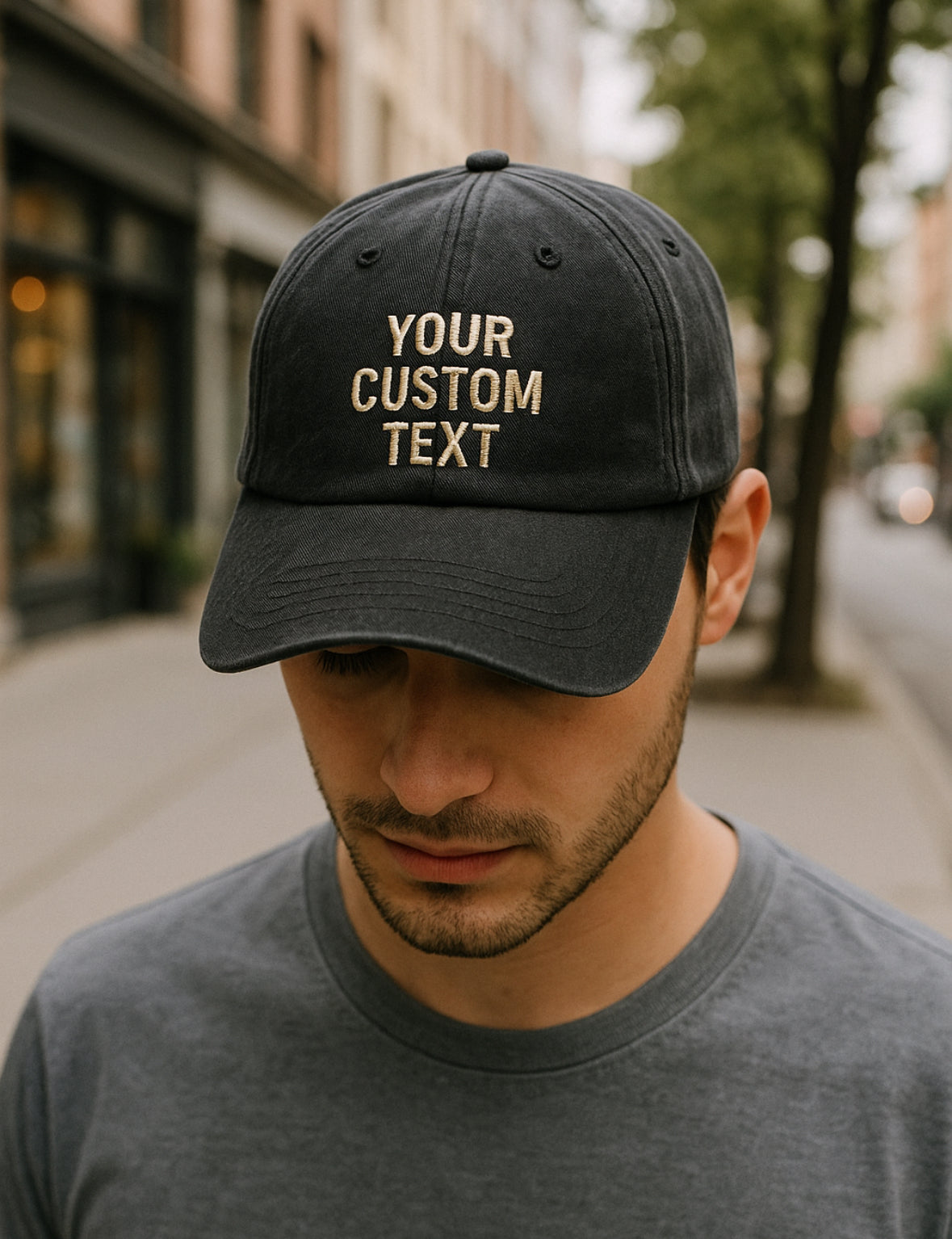 Custom caps with your unique slogan