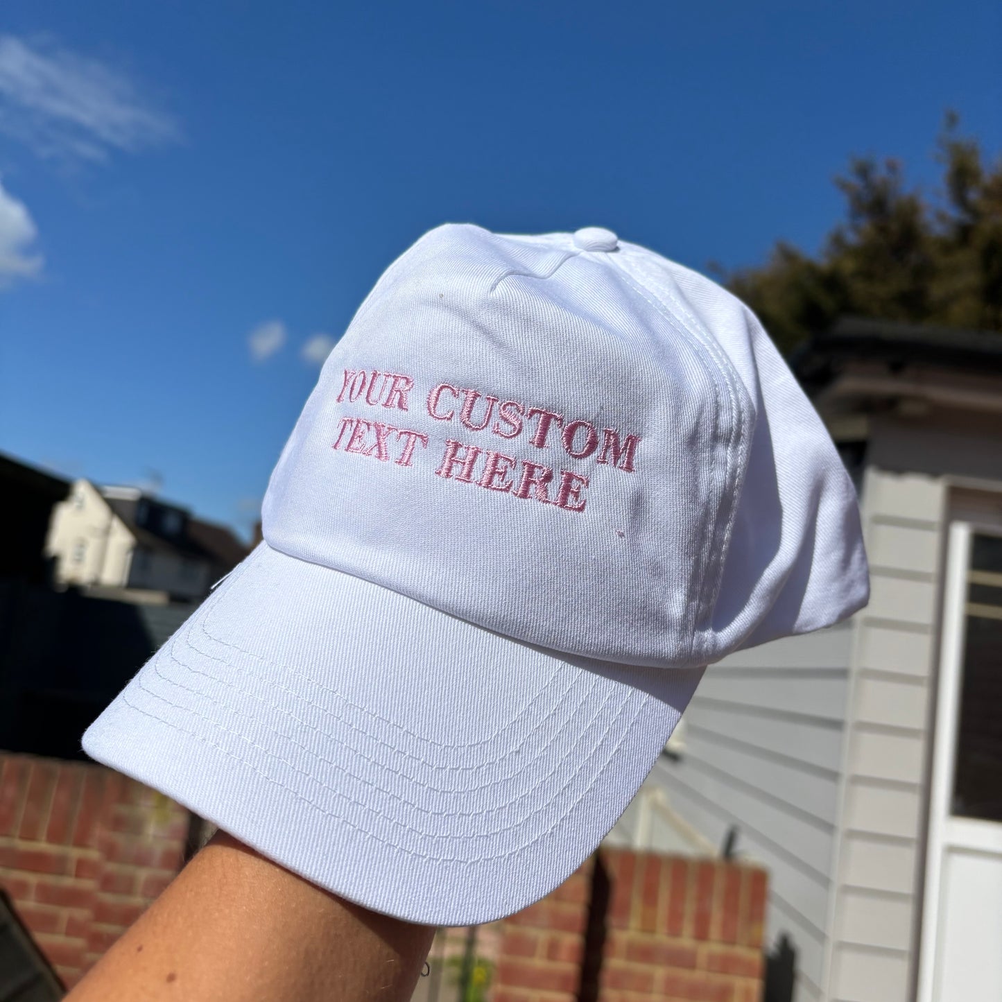 Custom caps with your unique slogan
