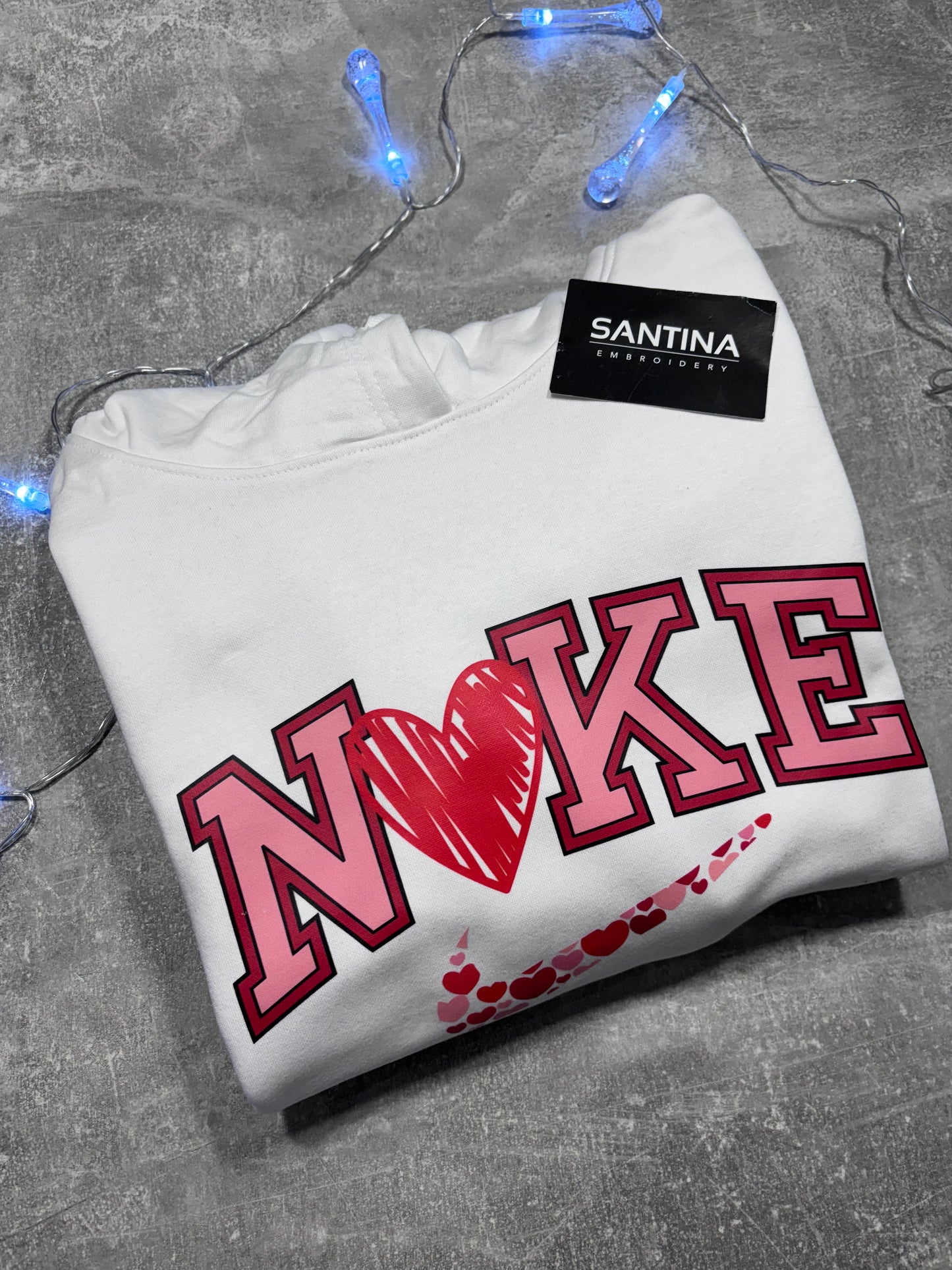 Cute nke valentines love printed sweatshirt hoodie