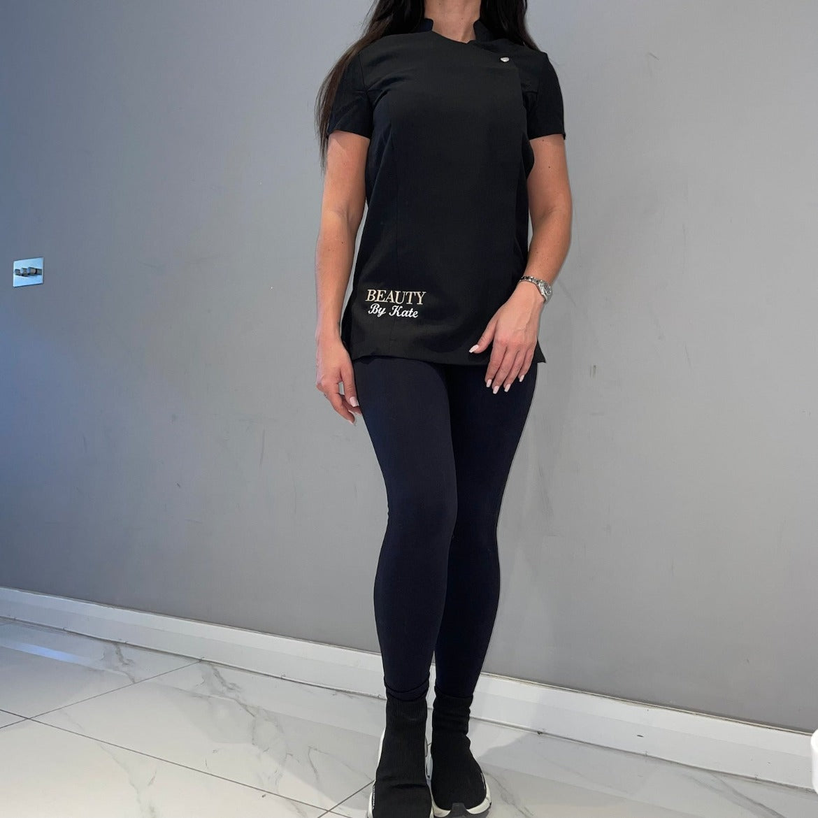 Personalized Beauty Tunic with Custom Embroidery - Front View