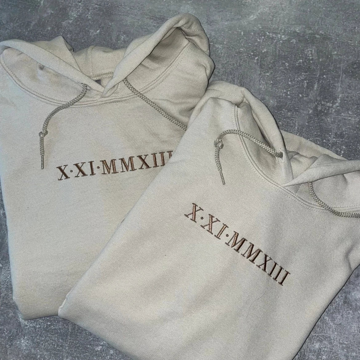 Cozy Hoodies with Unique Embroidered Roman Numerals