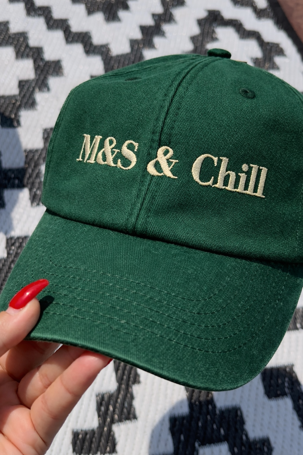 M&S & chill.. embroidered cap