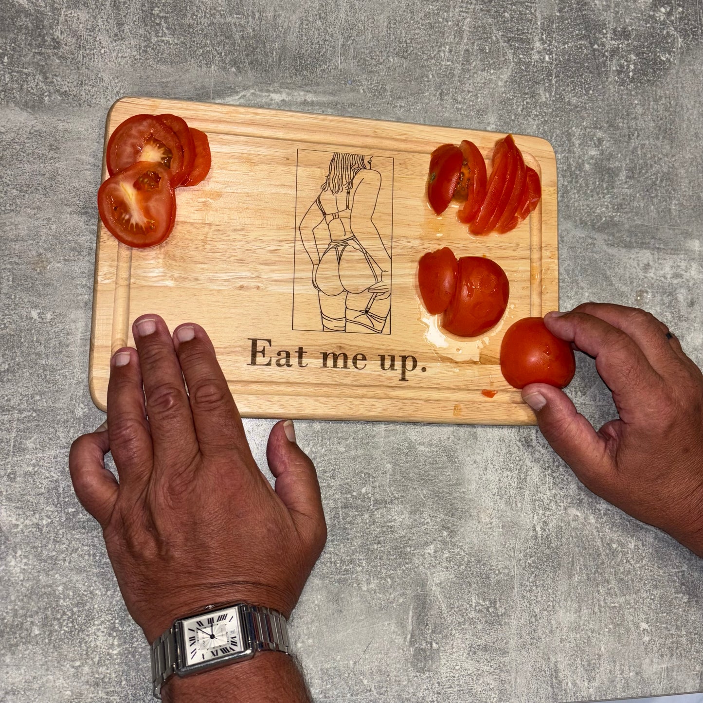 Spicy engraved cheese/charcuterie board 🌶️