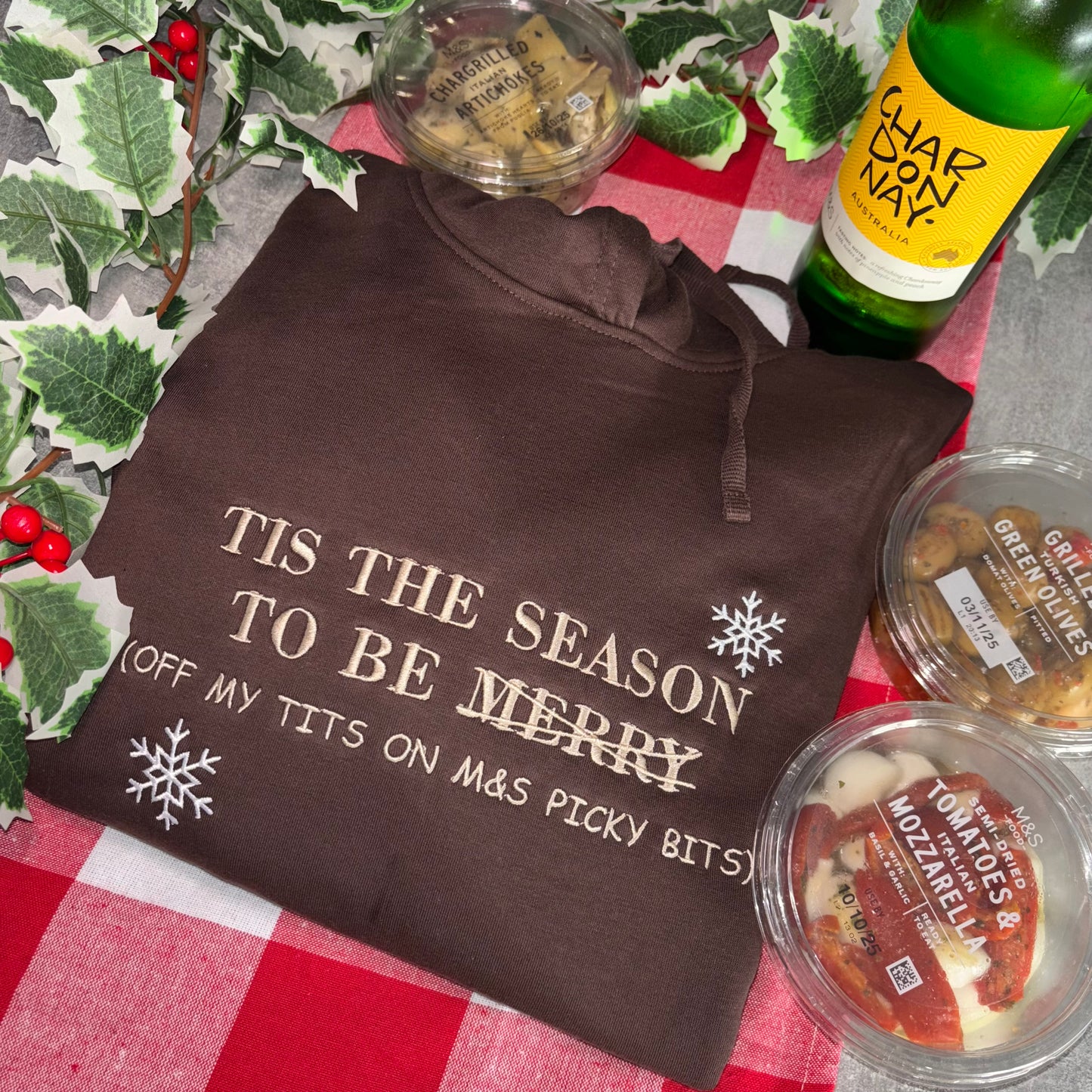 Tis the season to be (your custom phrase) personalisef sweater or hoodie 🎄