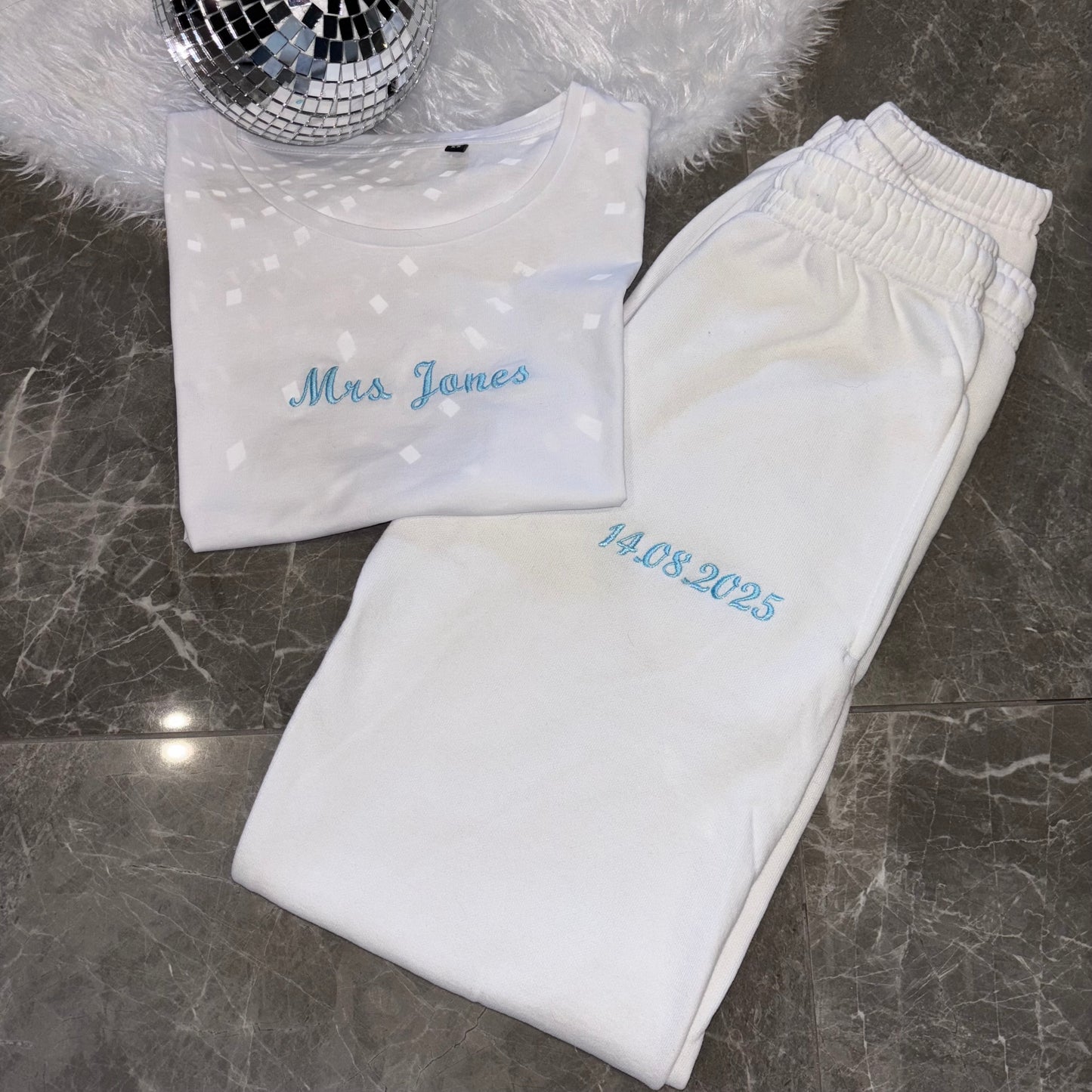 Bride custom embroidered outfit