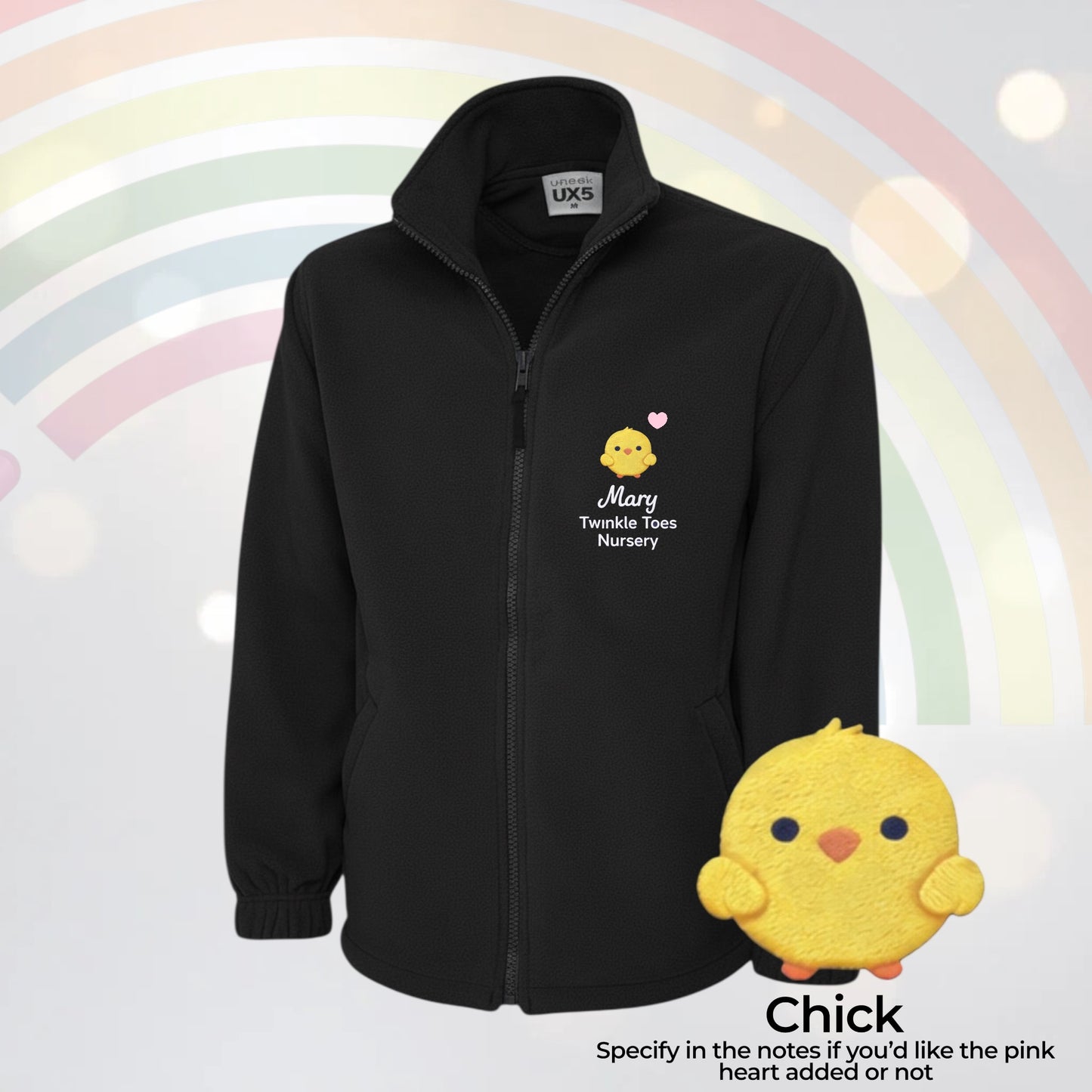 Cute Animal health worker / teacher UNISEX personalised fleece