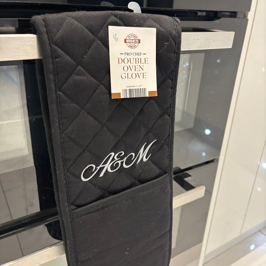 Personalised oven glove with initials / text 💕