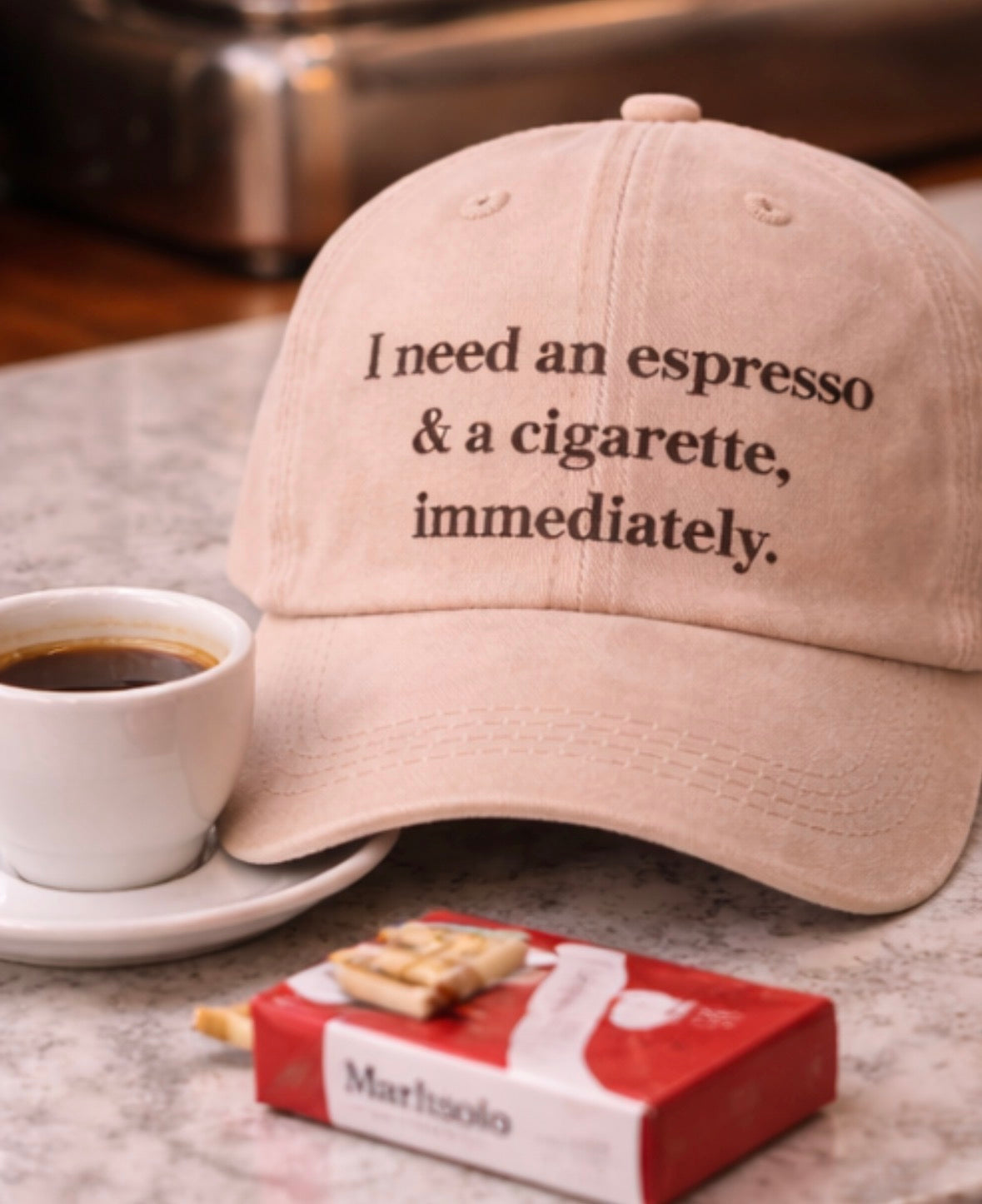 I need a (custom drink) & a cigarette, immediately cap  🥂 🚬