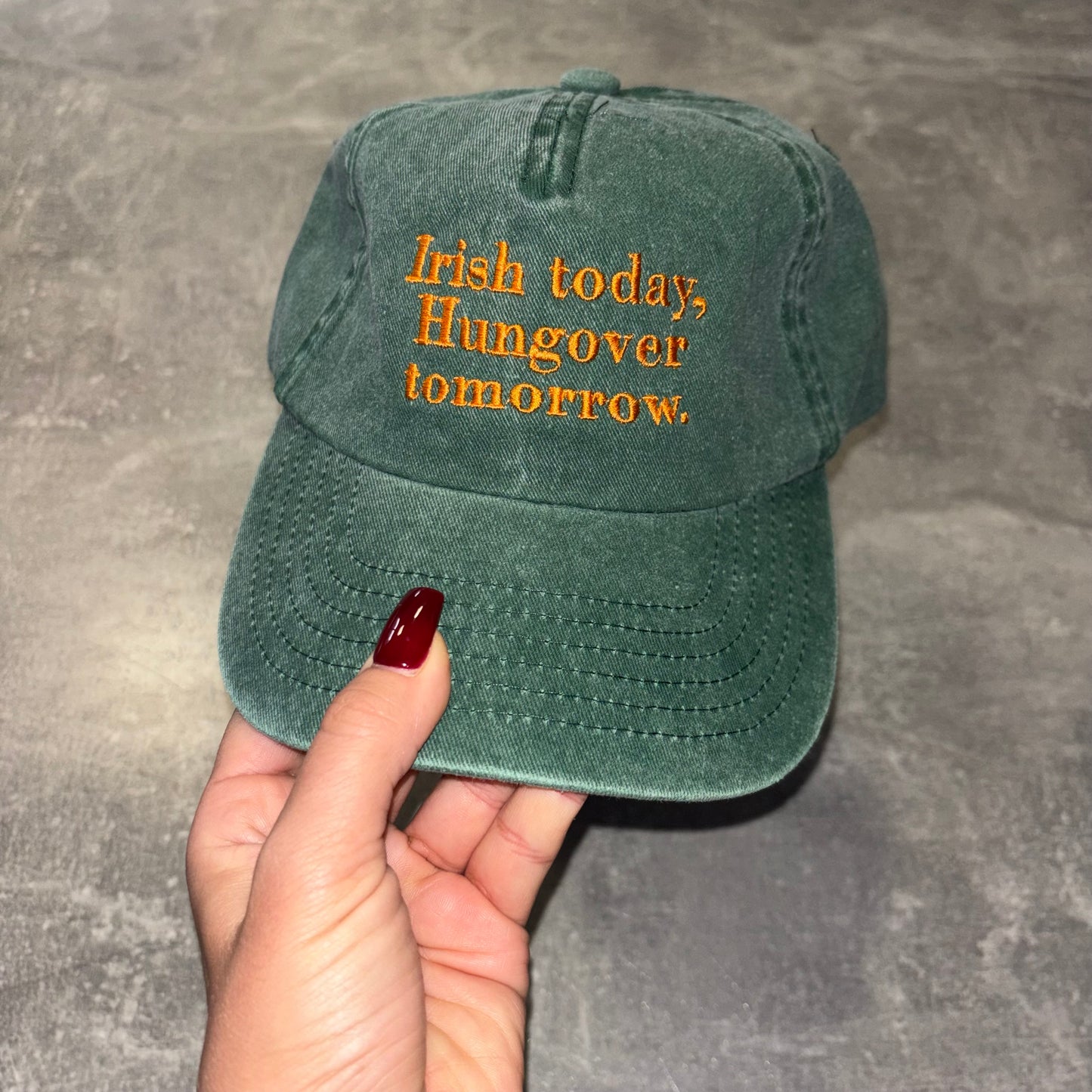 Irish today, hungover tomorrow 🇮🇪 funny relatable at paddy’s day cap