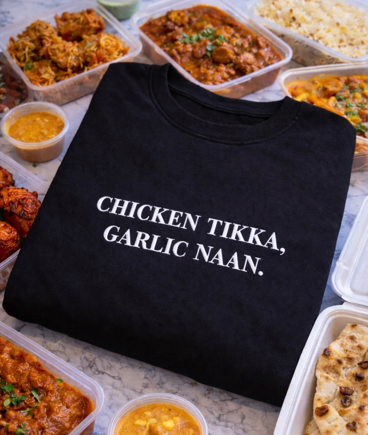 Your custom takeaway order on a sweatshirt / hoodie 🥡