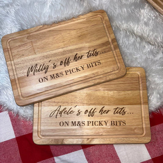 Style 2  ‘your name’ off his/ her tits on M&S / Waitrose / Aldi ect tits board  🧀  🤭