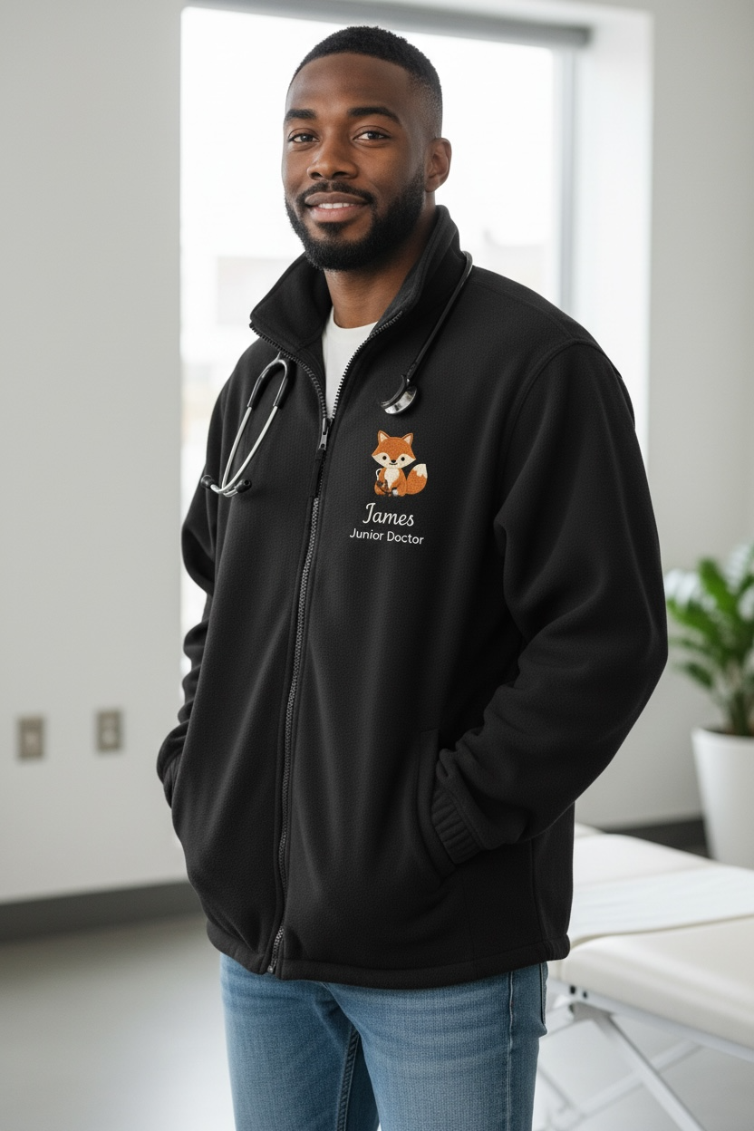 Cute Animal health worker / teacher UNISEX personalised fleece