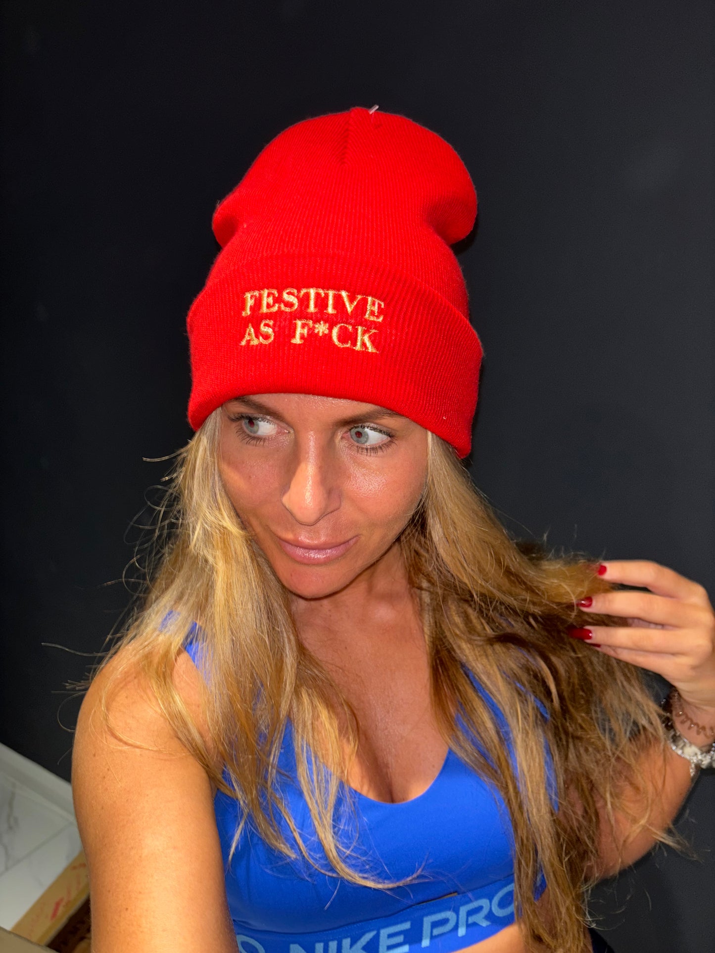 Custom your text, Christmas beanie hats ❄️