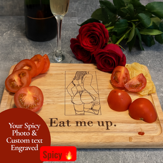 Spicy engraved cheese/charcuterie board 🌶️