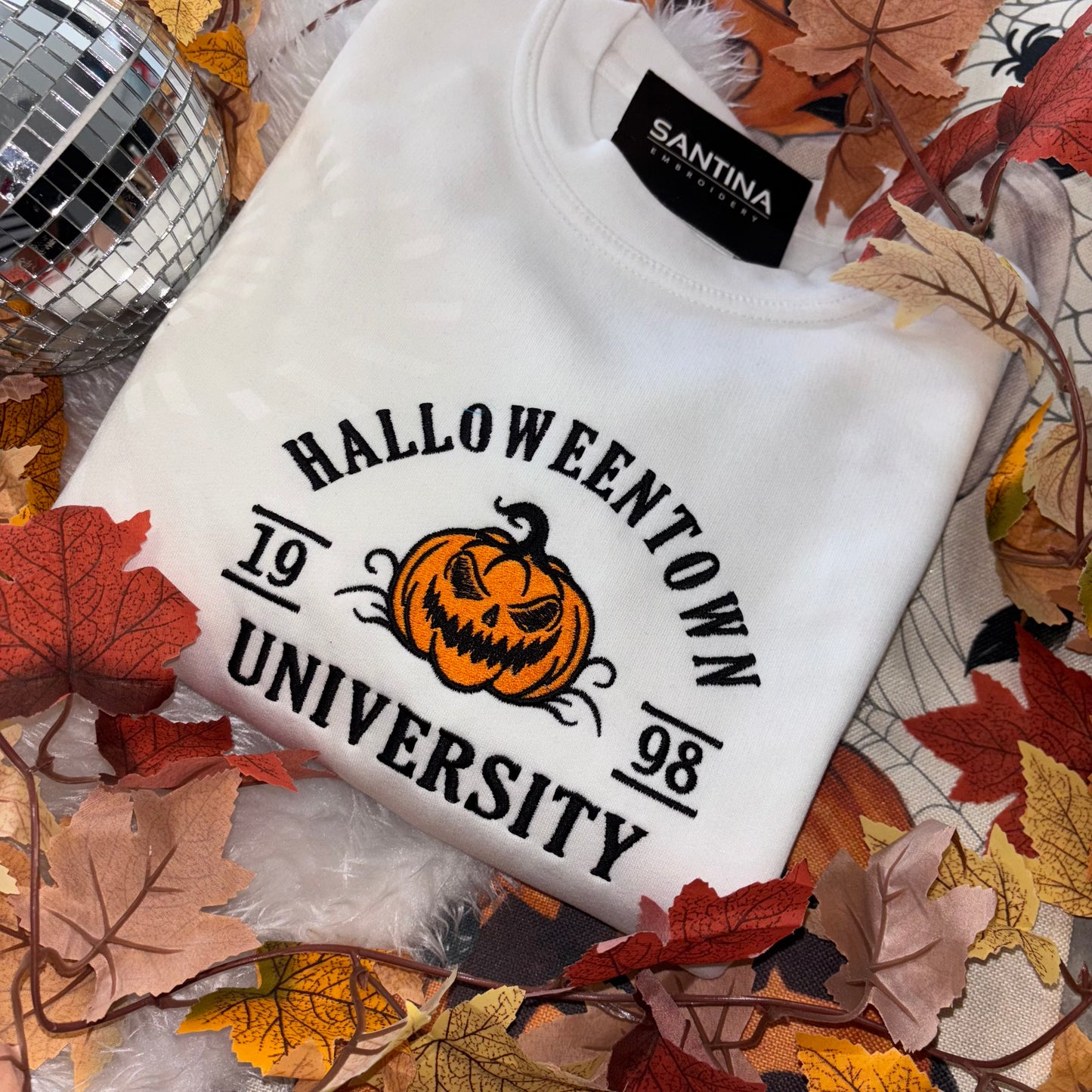 Halloweentown university embroidered tee sweater or hoodie 🦇