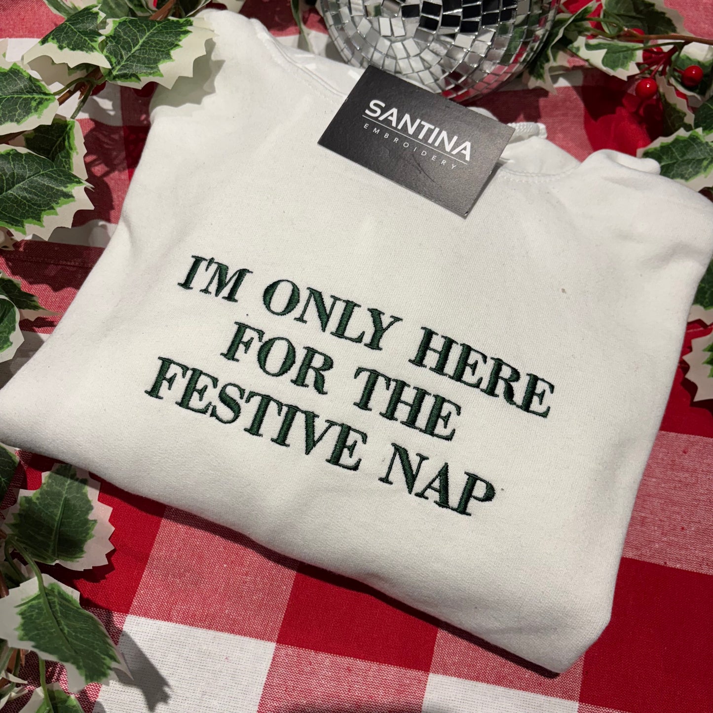 I’m only here for the … custom Christmas sweater or hoodie 🎄