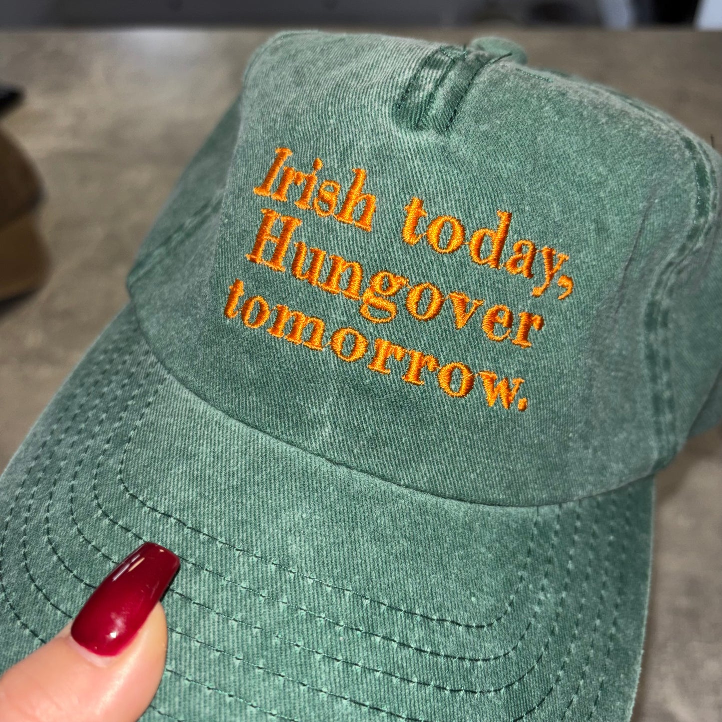 Irish today, hungover tomorrow 🇮🇪 funny relatable at paddy’s day cap