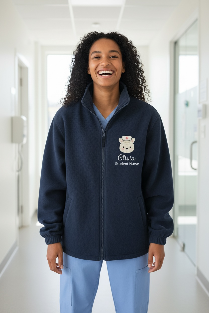 Cute Animal health worker / teacher UNISEX personalised fleece