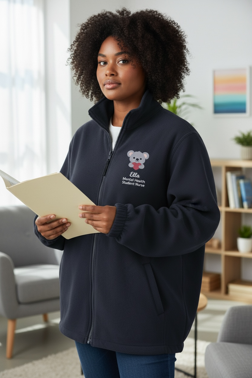 Cute Animal health worker / teacher UNISEX personalised fleece