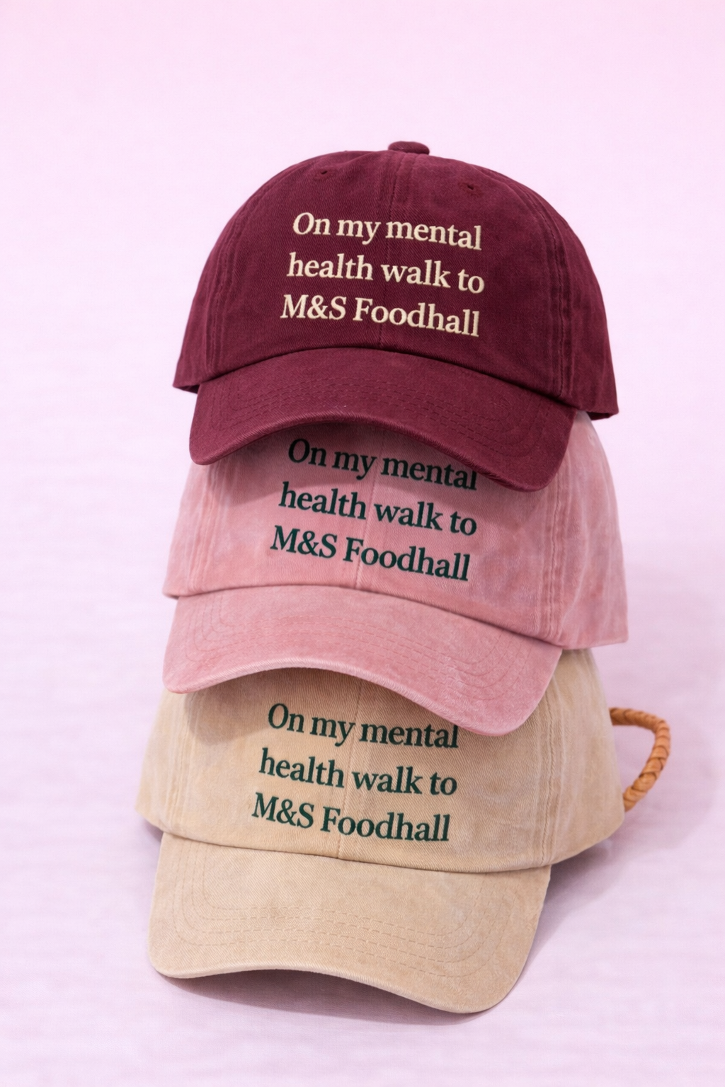 On my mental health walk to M&S Foodhall cap 🧀 🫒
