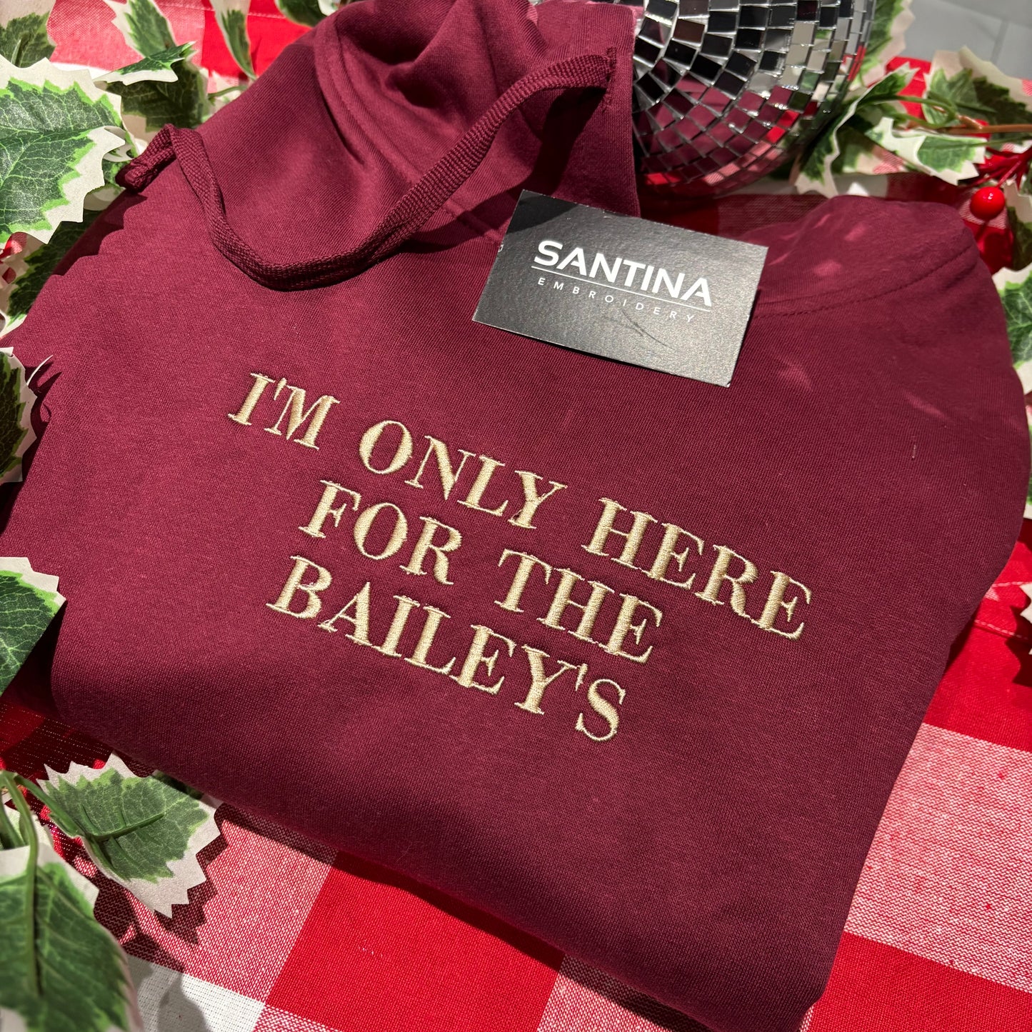 I’m only here for the … custom Christmas sweater or hoodie 🎄