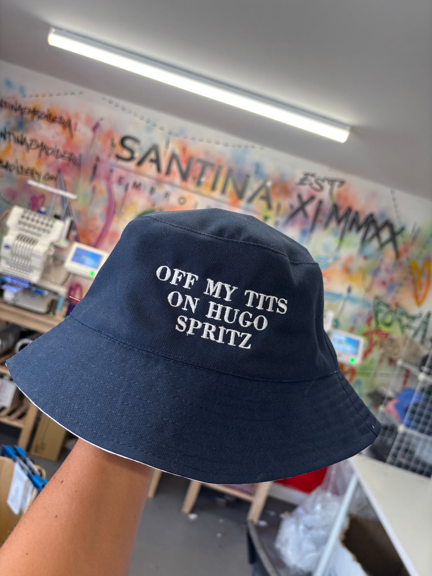 Hugo spritz / aperol spritz embroidered bucket hat