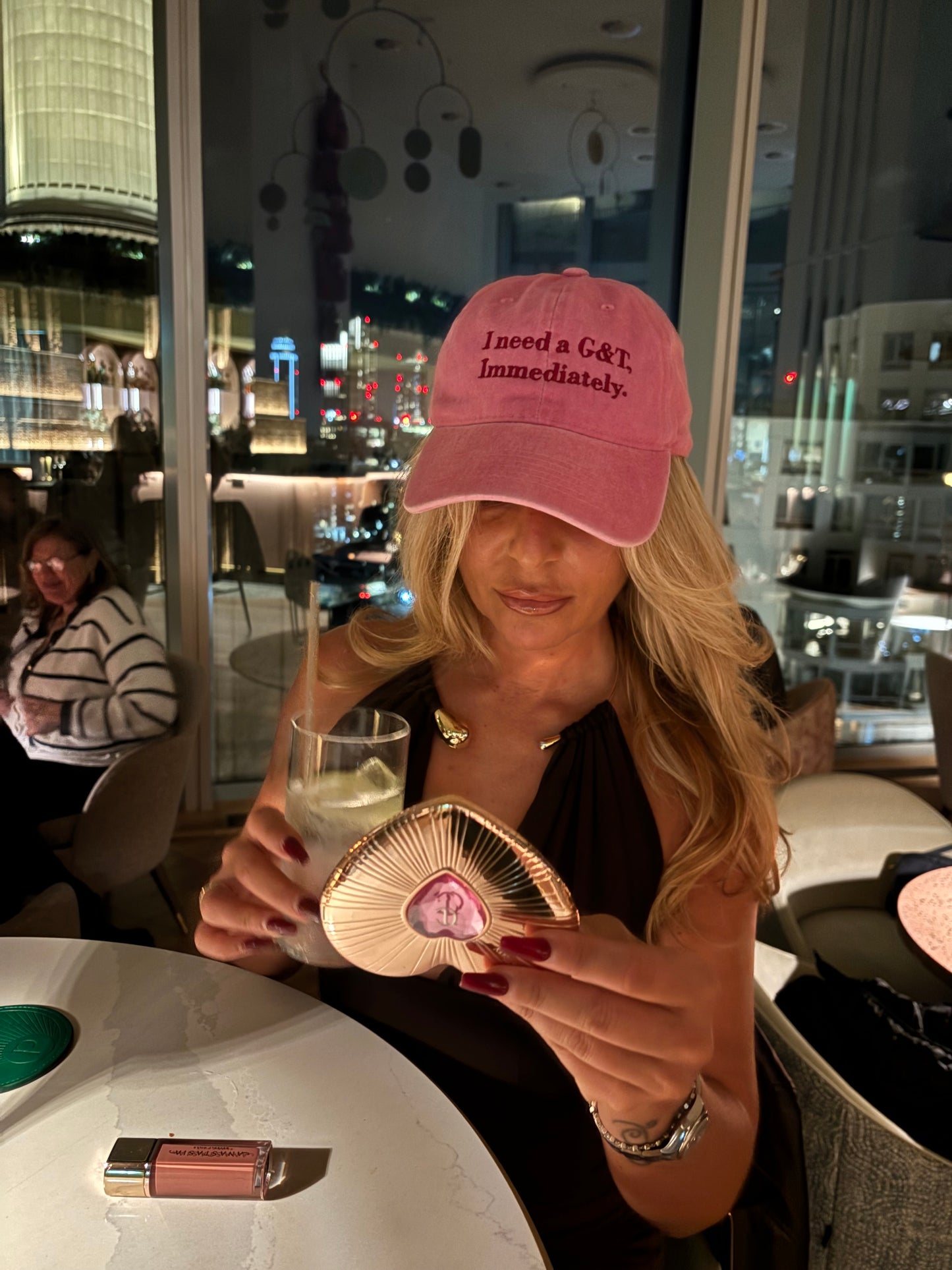 I need a (custom drink), immediately cap  🥂