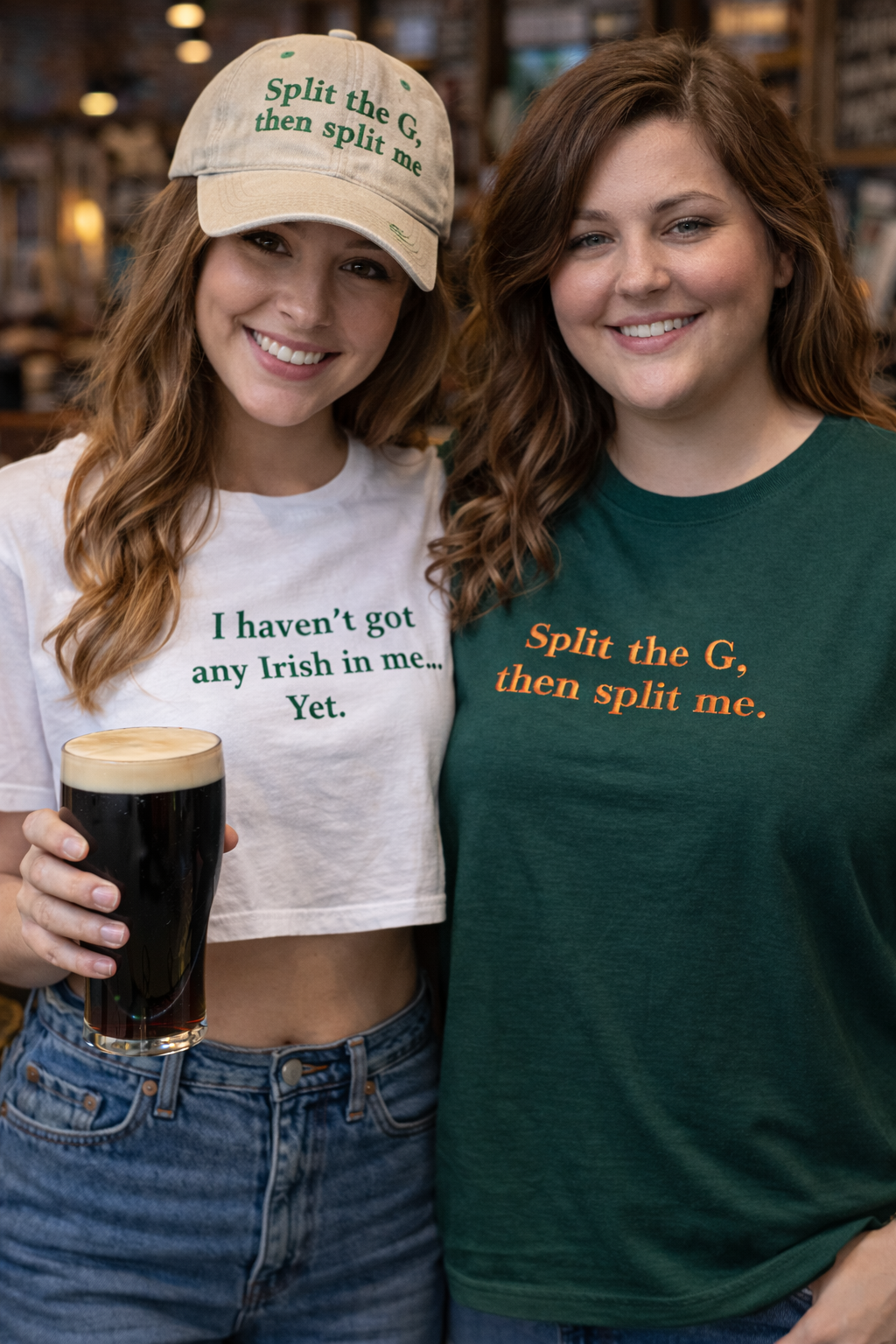 I haven't got any Irish in me, Yet. 😉 ☘️ Cropped or unisex tee.