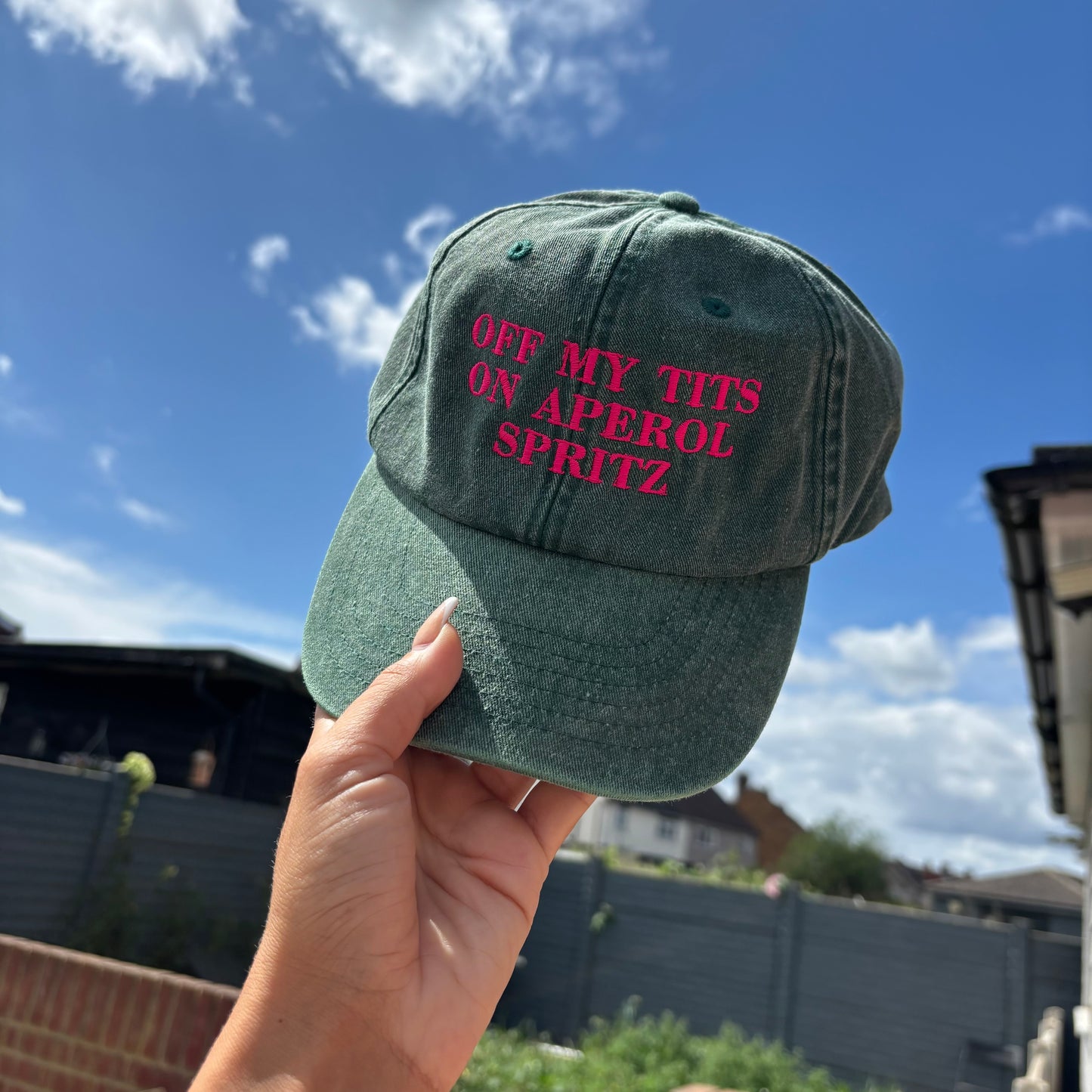 Off my tits on Aperol spritz / hugo spritz cap
