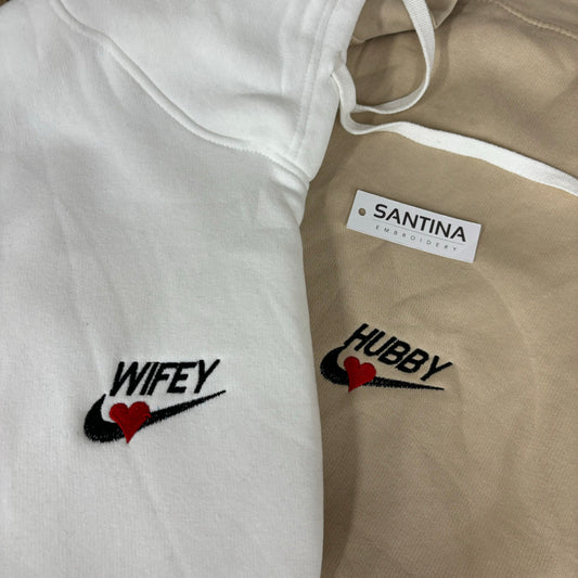 Wifey hubby custom crewneck / hoodie