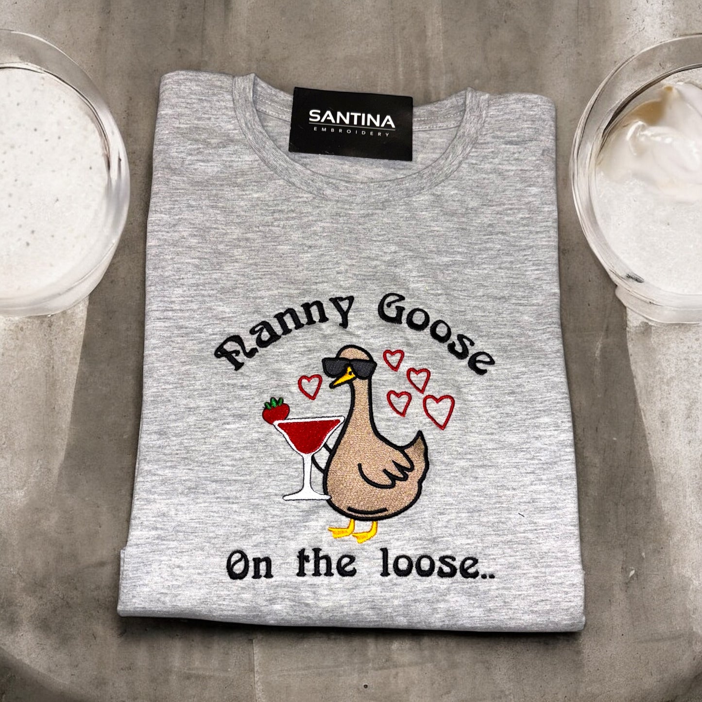 Crazy goose on the loose, aunt uncle dad mum ect personalised tshirt sweatshirt or hoodie