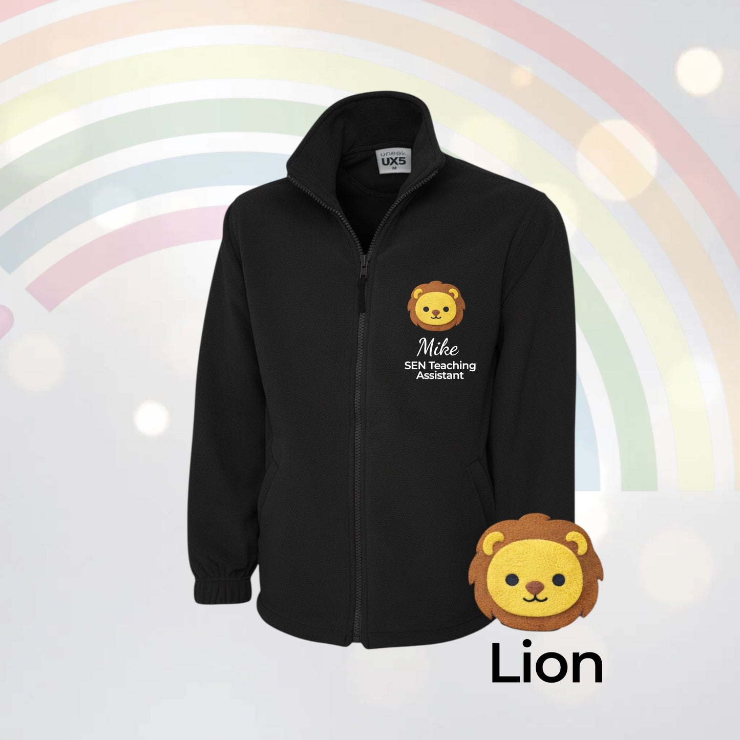 Cute Animal health worker / teacher UNISEX personalised fleece