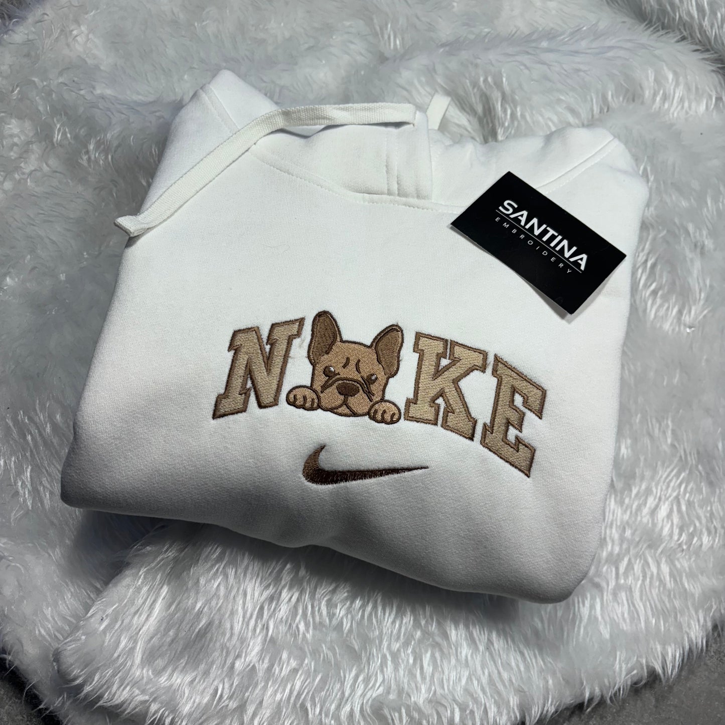 Nke x YOUR DOG BREED embroidered sweater / hoodie.