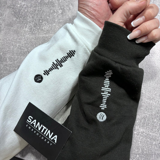 Spotify memorable song embroidered sweatshirt / hoodie