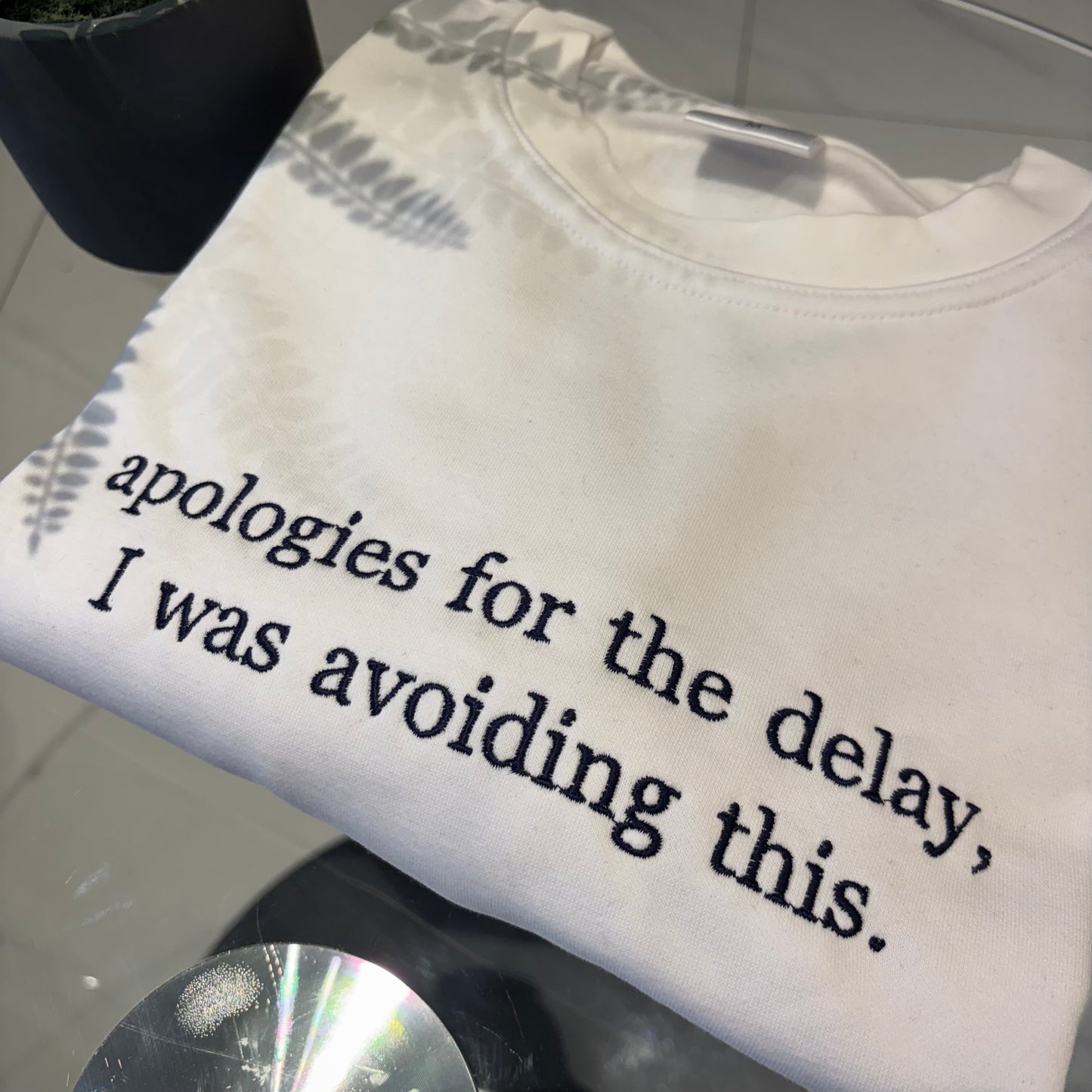 Apologies for the delay, I was avoiding this. Tee / sweater / hoodie