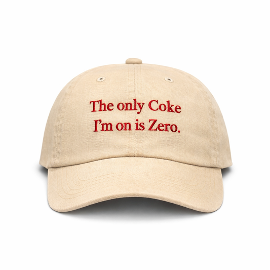 The only Coke I’m on is Zero (or Diet) cap 🥤