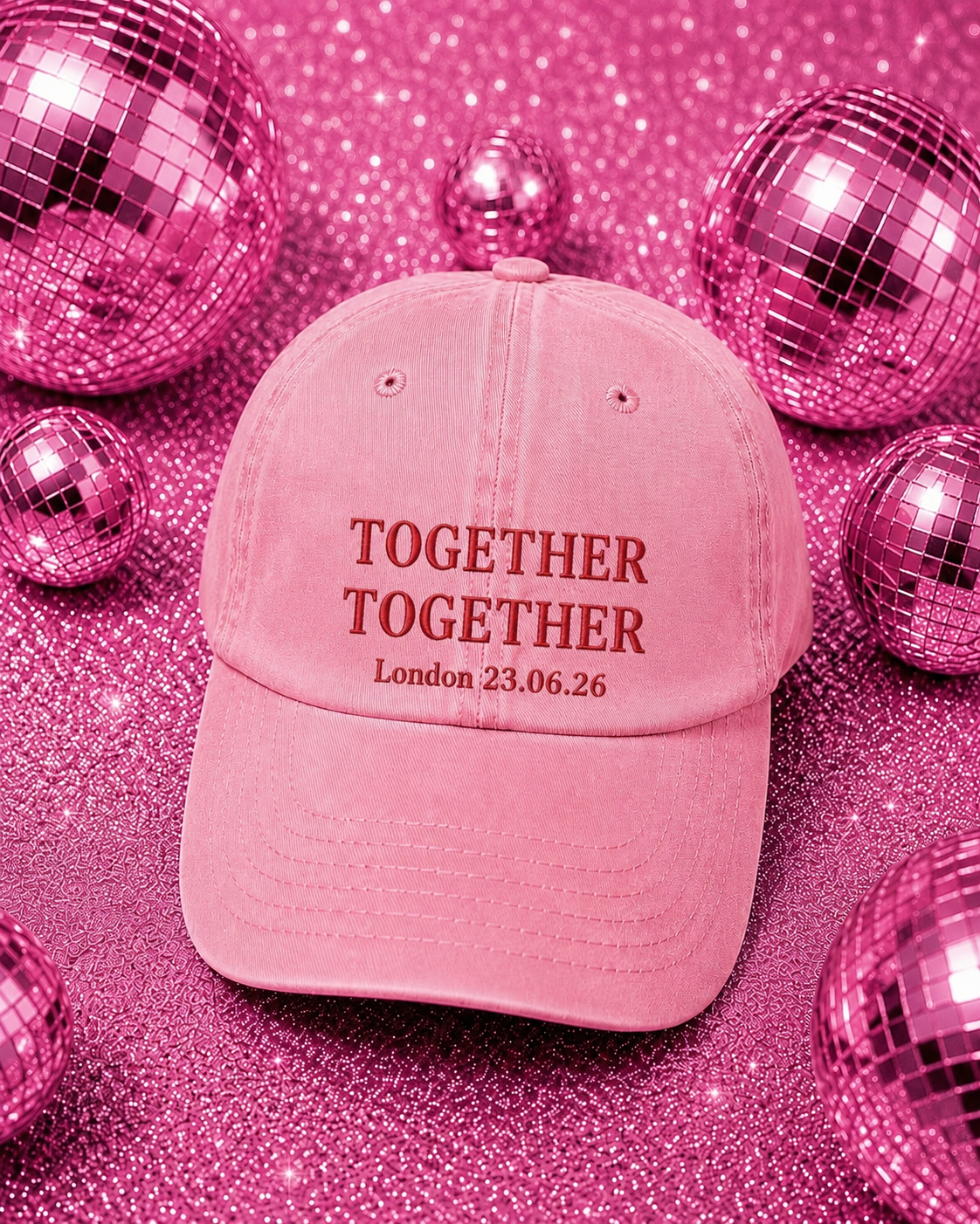 Together together personalised location & date cap