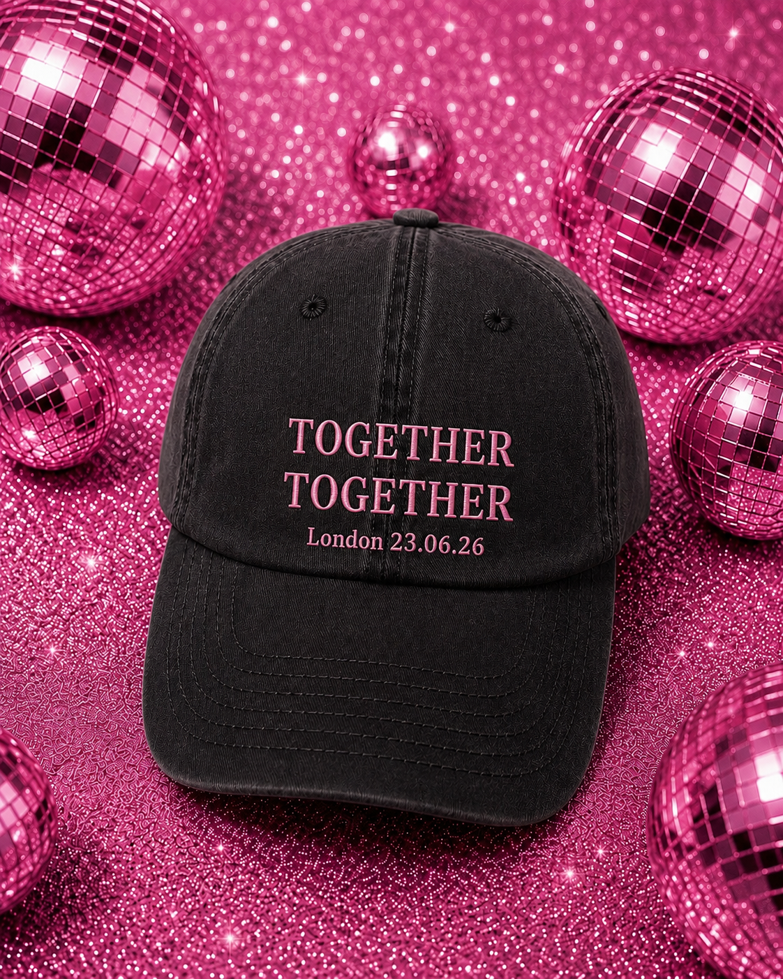 Together together personalised location & date cap